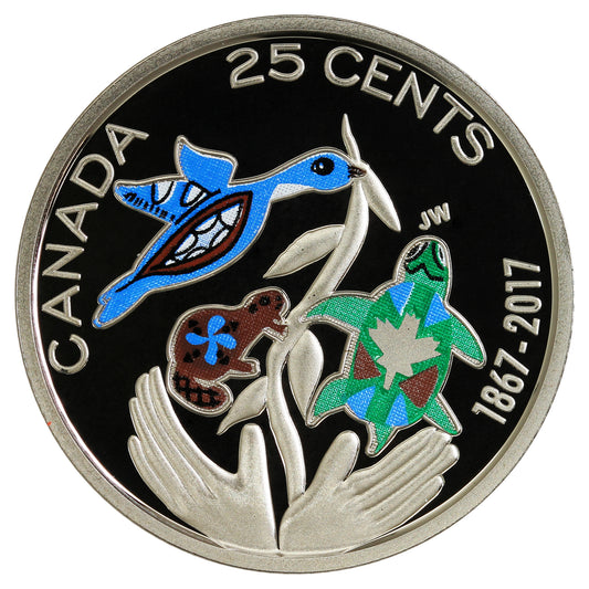 2017 Coloured Hope Canada 25-cents Proof (Non-Silver)