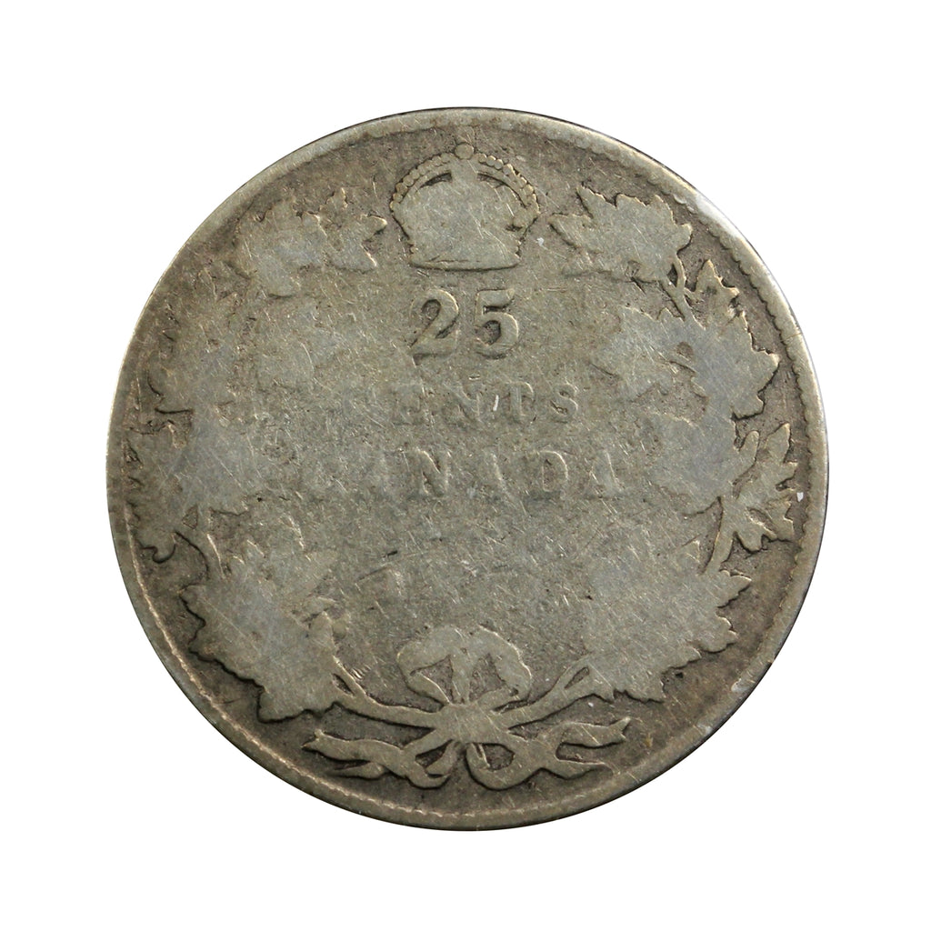 1915 Canada 25-cents Poor
