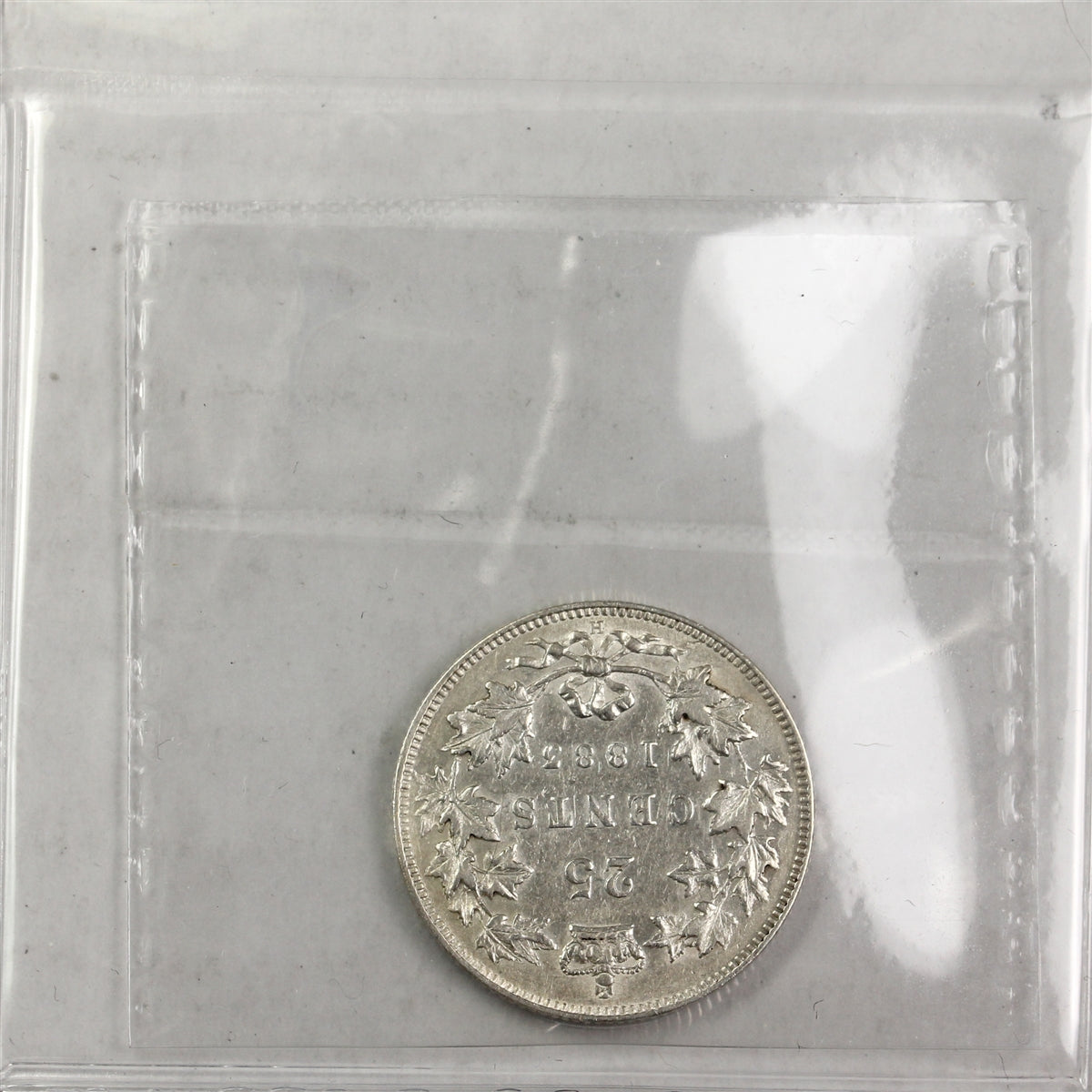 1883H Canada 25-cents ICCS Certified EF40