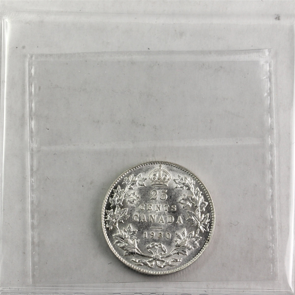 1930 Canada 25-cents ICCS Certified EF45