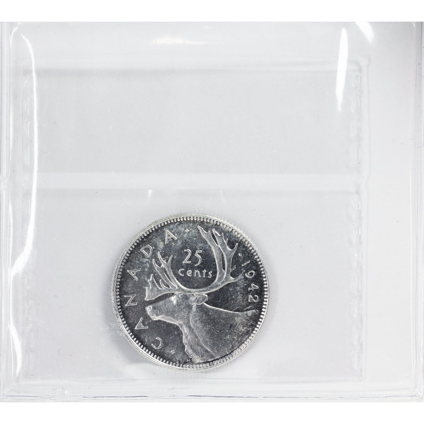1942 Canada 25-cents ICCS Certified MS65 (XQM 437)
