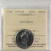 2002P Canada Day 25-cents ICCS Certified MS64