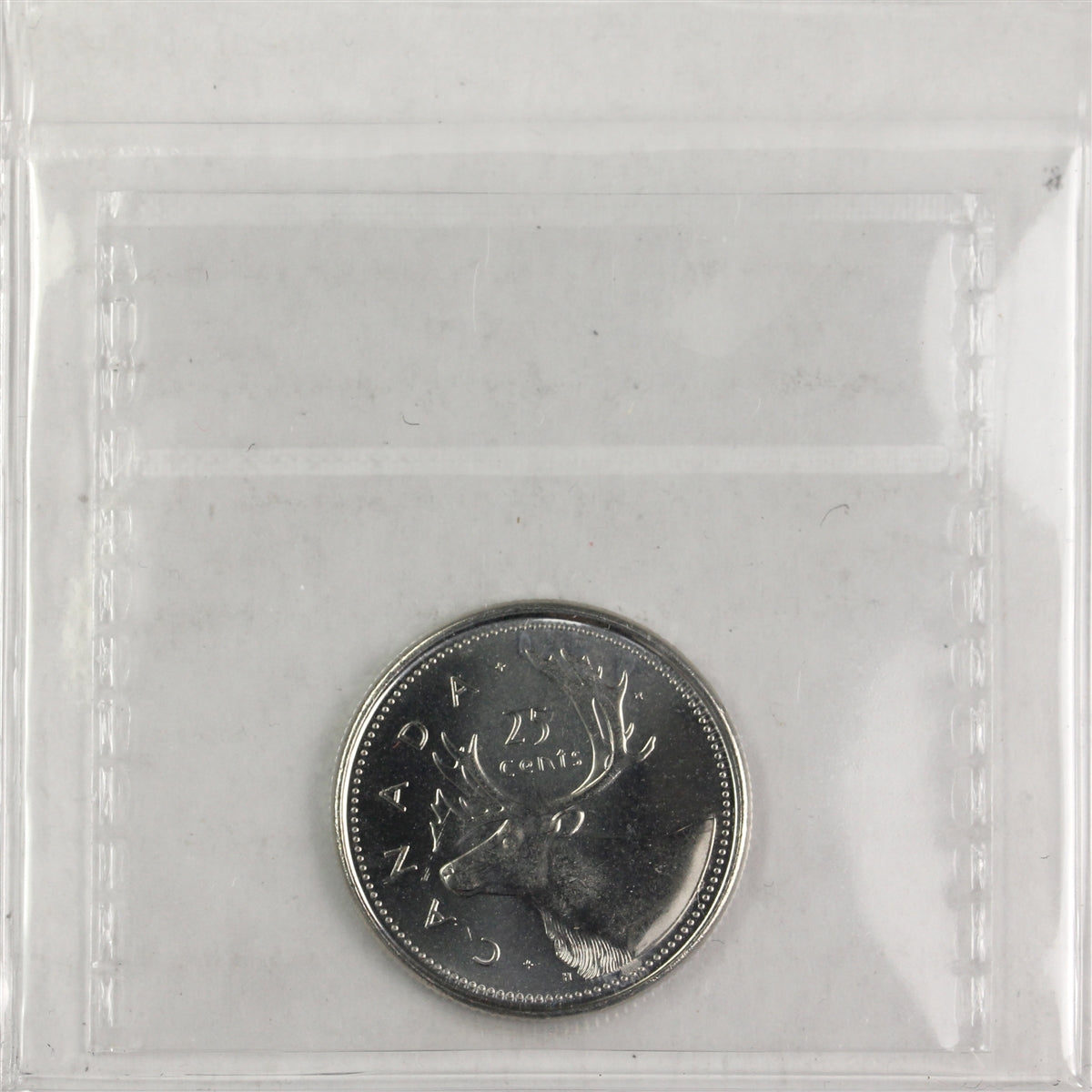2002P Caribou Canada 25-cents ICCS Certified MS64