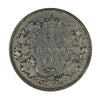 1885 Straight Top 5 Canada 25-cents F-VF (F15) $