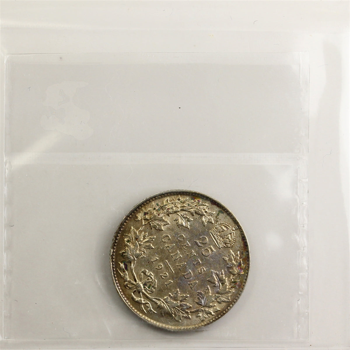 1921 Canada 25-cents ICCS Certified VF30