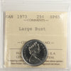 1973 Large Bust Canada 25-cents ICCS Certified SP-65