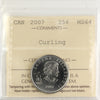 2007 Curling Canada 25-cents ICCS Certified MS64