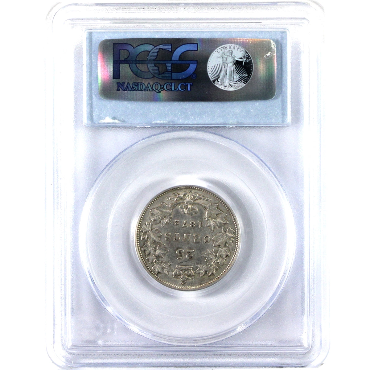 1872H Canada 25-cents PCGS Certified XF-45 (EF45)