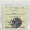 No Date (Issued 2018) Leaf #2 Canada Test Token ICCS Certified MS66
