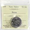No Date (Issued 2018) Moose Canada Test Token ICCS Certified MS66