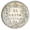 1870 Obv. 1 Canada 25-cents Extra Fine (EF-40) $