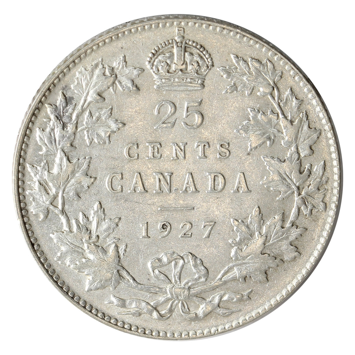 1927 Canada 25-cents Extra Fine (EF40) $