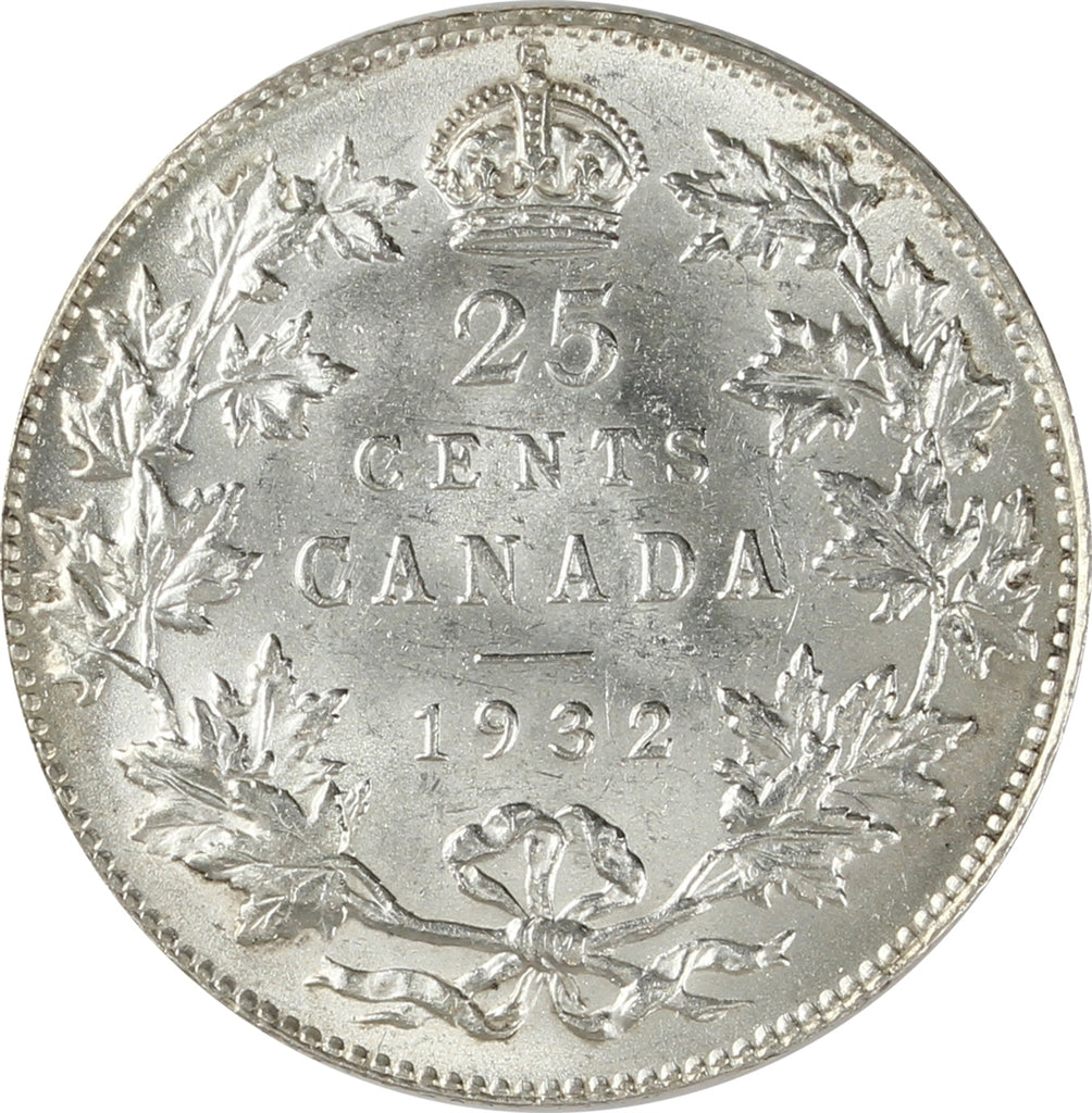 1932 Canada 25-cents Uncirculated (MS60) $
