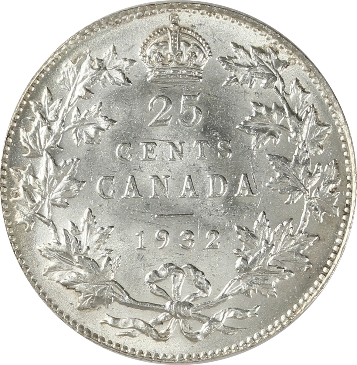 1932 Canada 25-cents Uncirculated (MS60) $