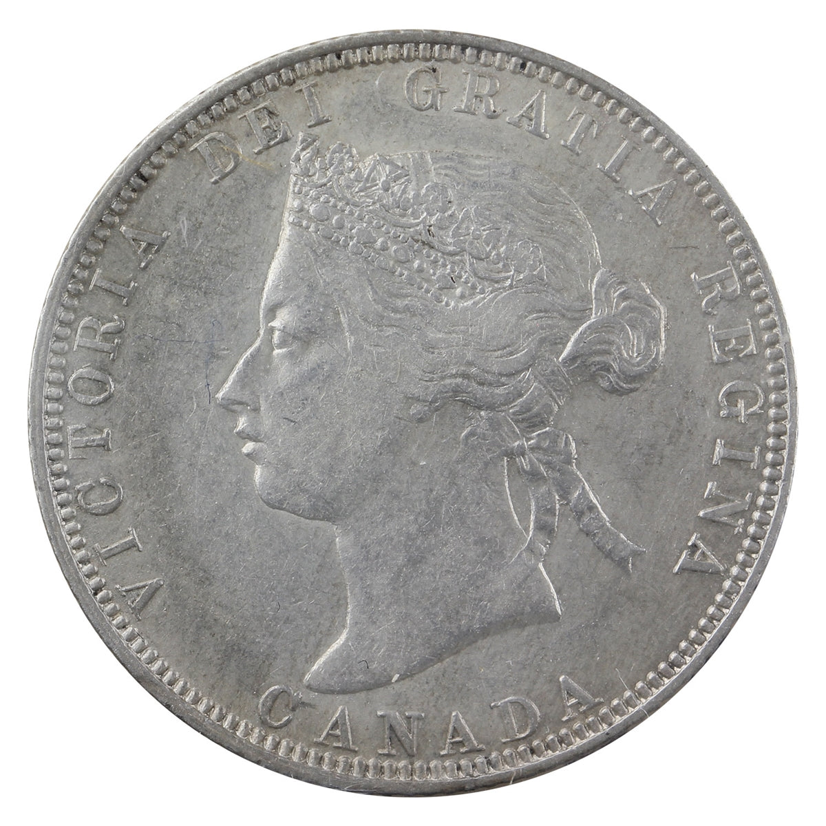 1871 Obv. 1 Canada 25-cents ICCS Certified EF40