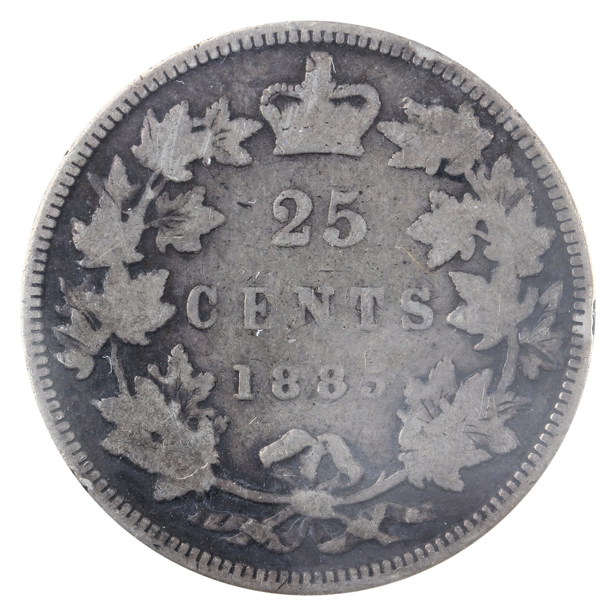 1885 Canada 25-cents ICCS Certified G4