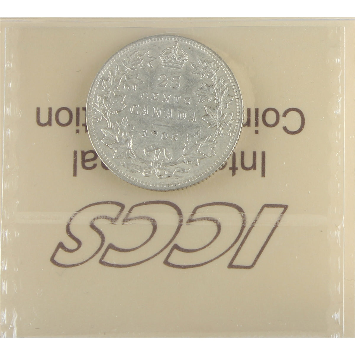 1905 Canada 25-cents ICCS Certified EF40