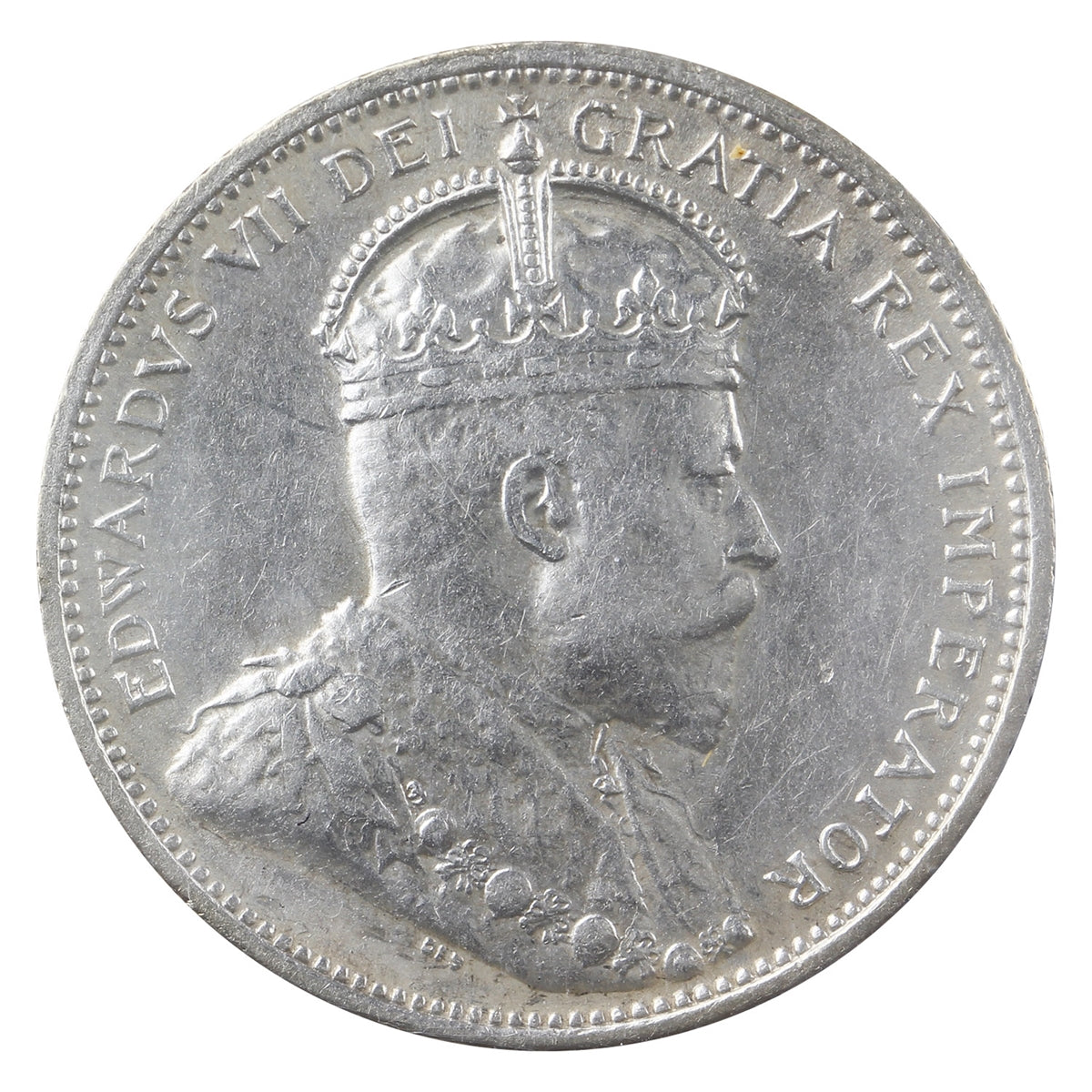 1906 Large Crown Canada 25-cents ICCS Certified EF45