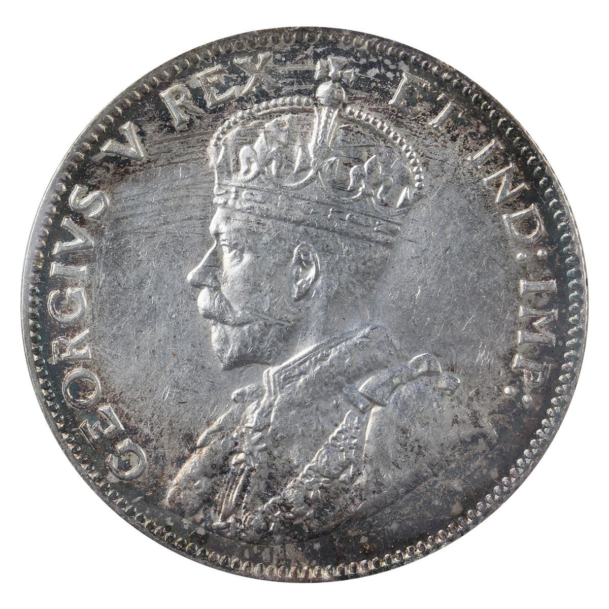 1911 Canada 25-cents ICCS Certified AU55