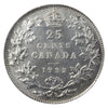 1932 Canada 25-cents ICCS Certified AU55