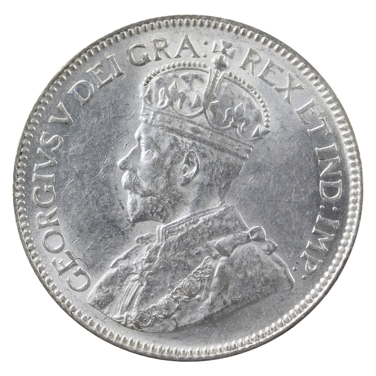 1932 Canada 25-cents ICCS Certified AU50