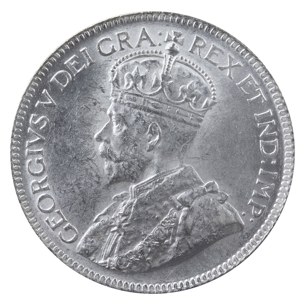 1934 Canada 25-cents ICCS Certified AU55