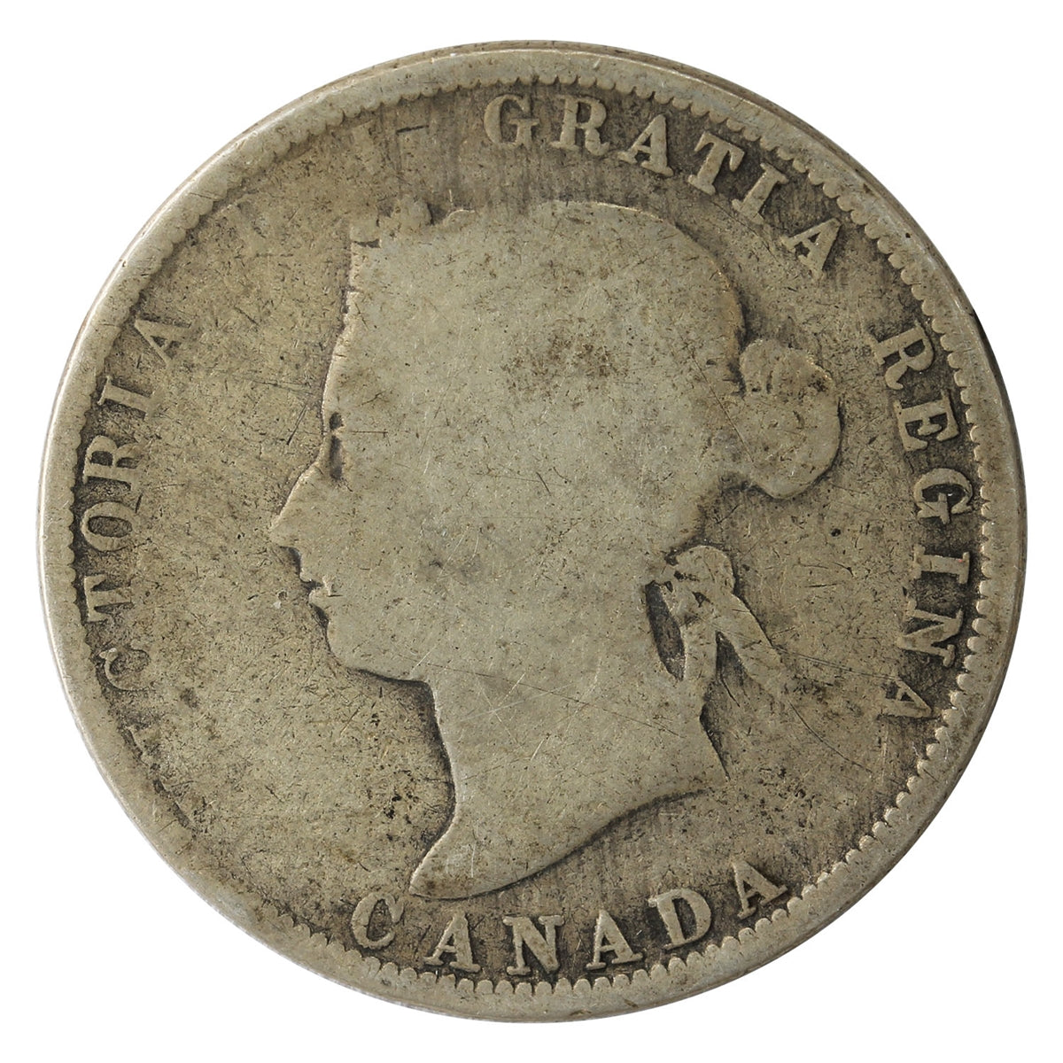 1882H Canada 25-cents Filler
