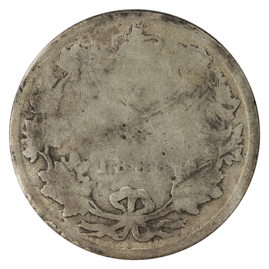 1886 Normal 6 Obv. 5 LBE Canada 25-cents About Good $