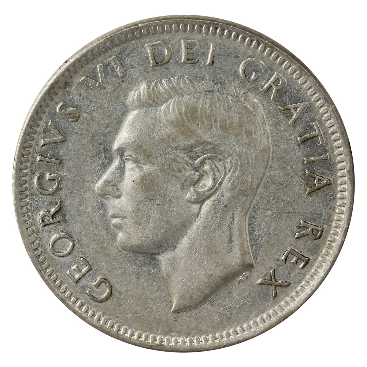 1950 Canada 25-cents F-VF (F15)