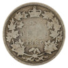 1885 Straight Top 5 Canada 25-cents About Good (AG3) $
