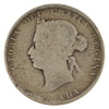1885 Straight Top 5 Canada 25-cents About Good (AG3) $