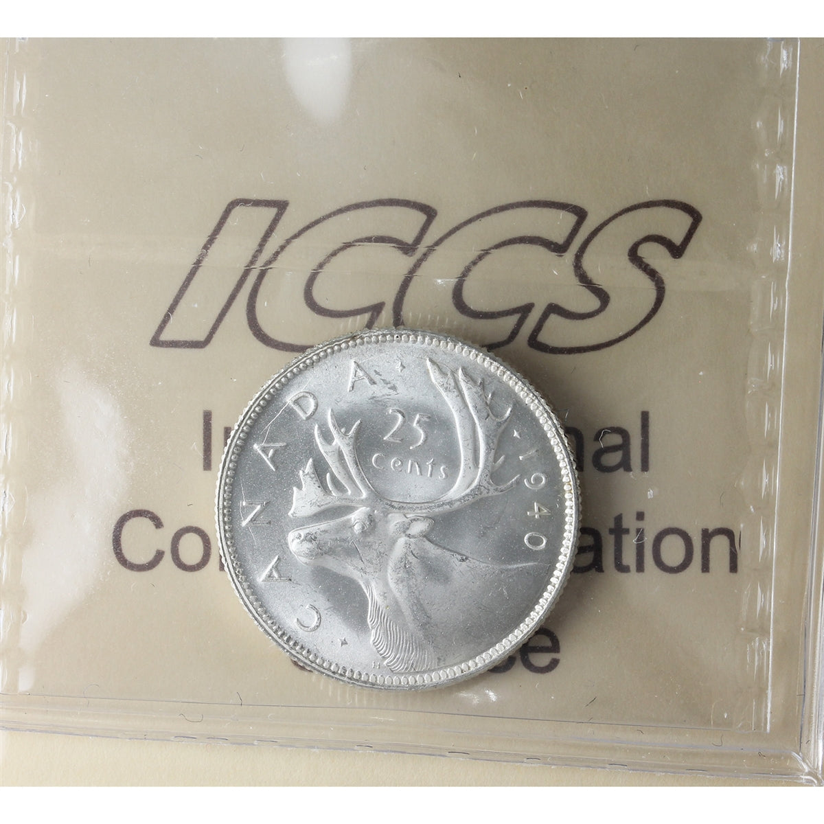 1940 Canada 25-cents ICCS Certified MS65 (XVV 272)