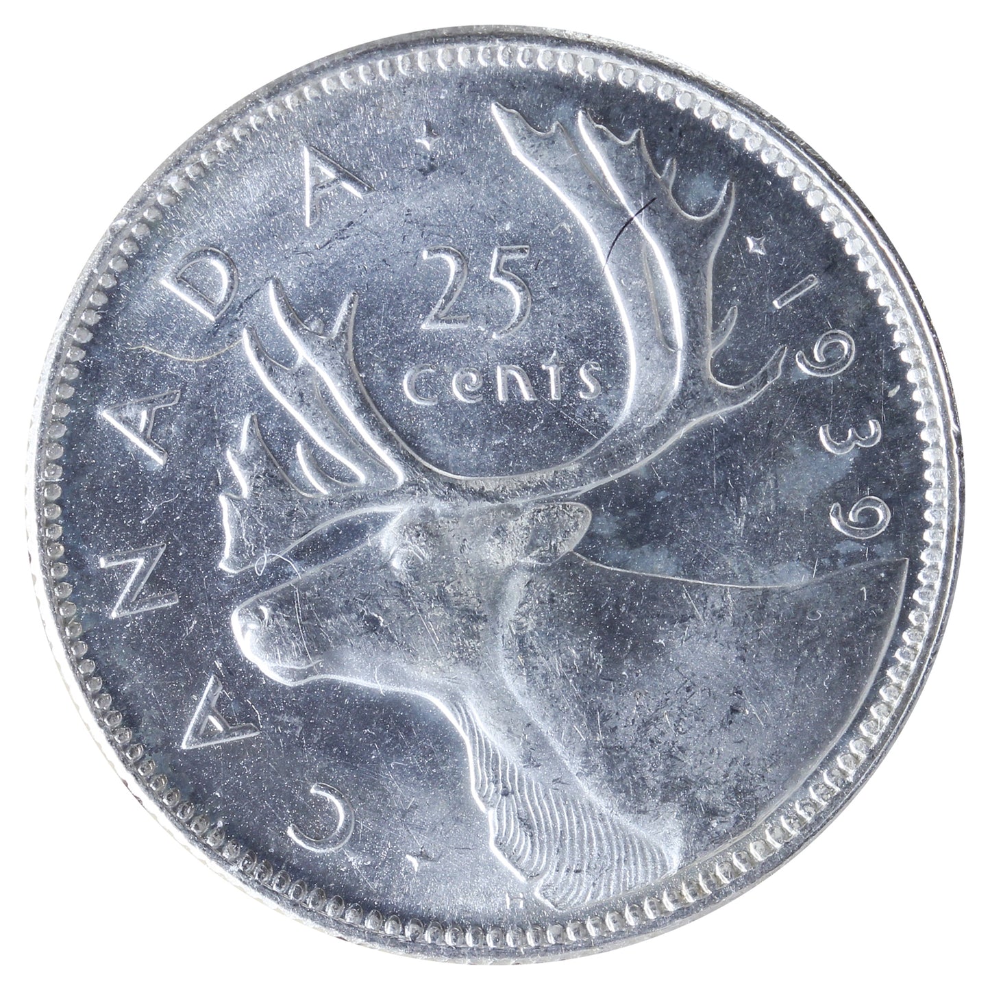 1939 Canada 25-cents ICCS Certified MS64 (XXR 614)