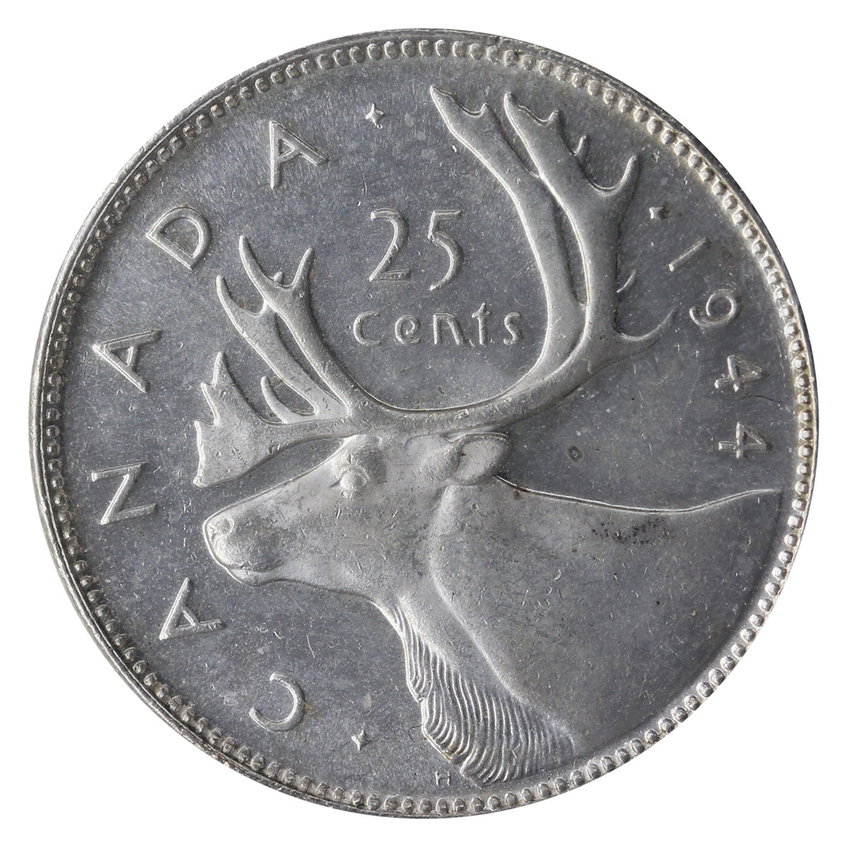 1944 Canada 25-cents ICCS Certified MS64