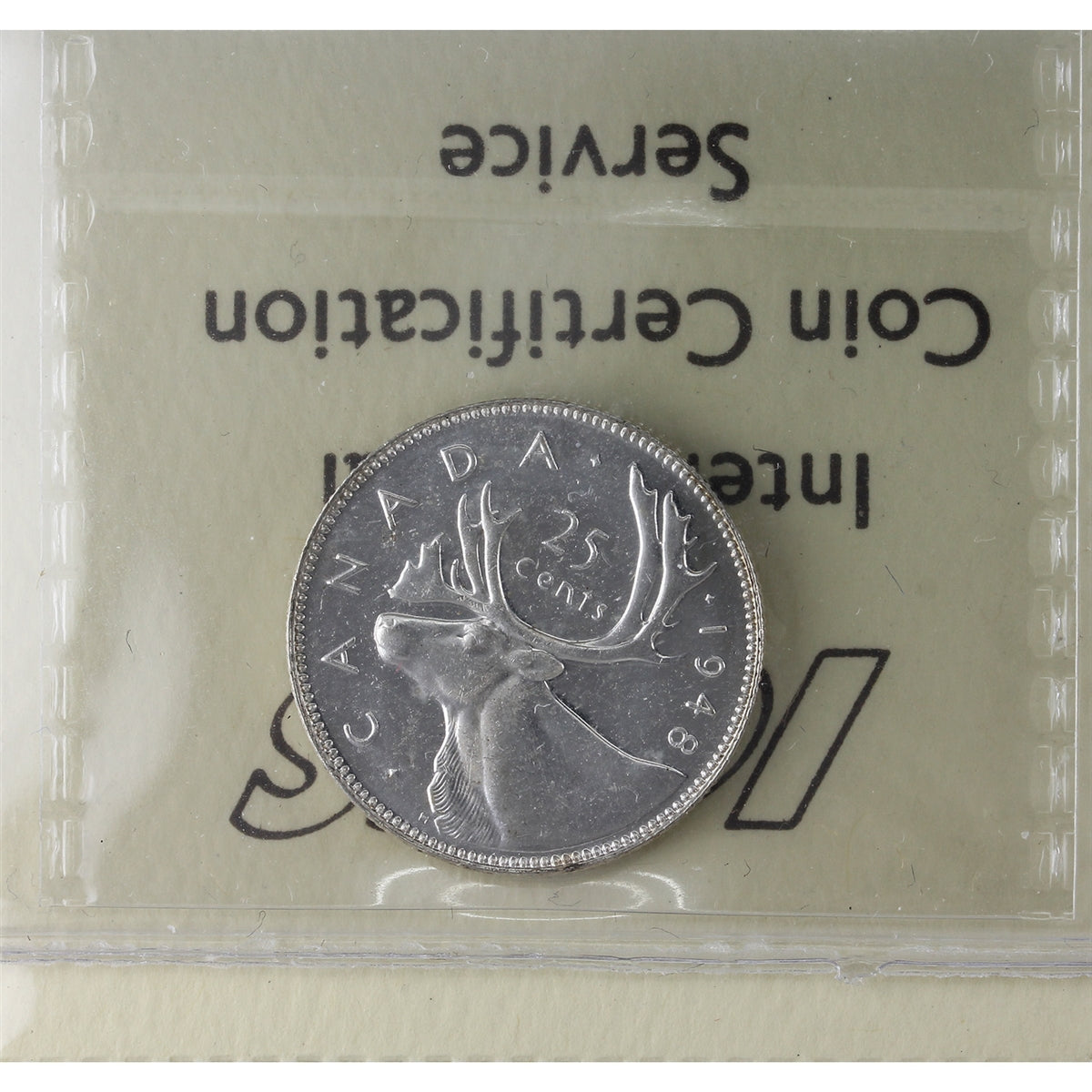 1948 Canada 25-cents ICCS Certified MS63