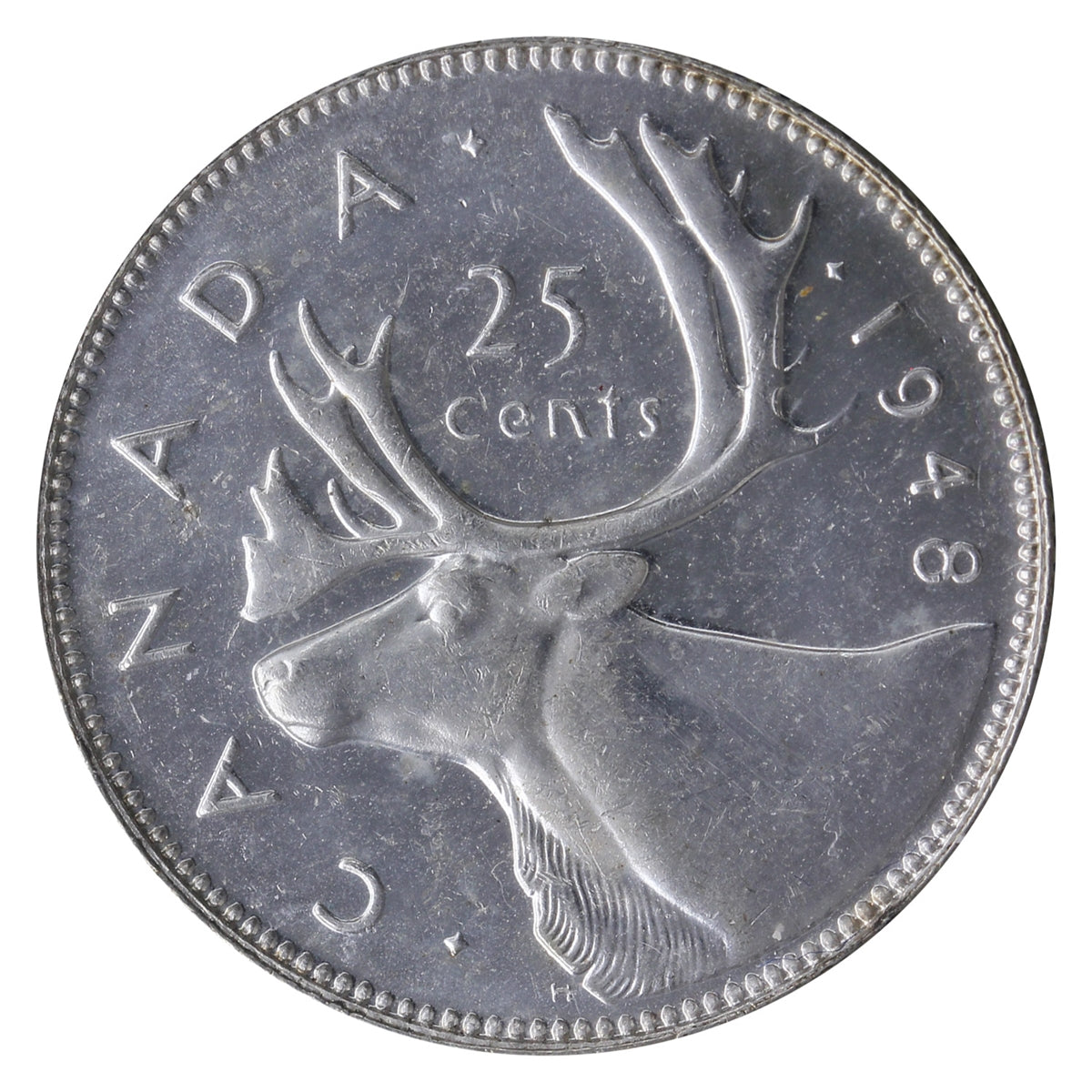 1948 Canada 25-cents ICCS Certified MS63