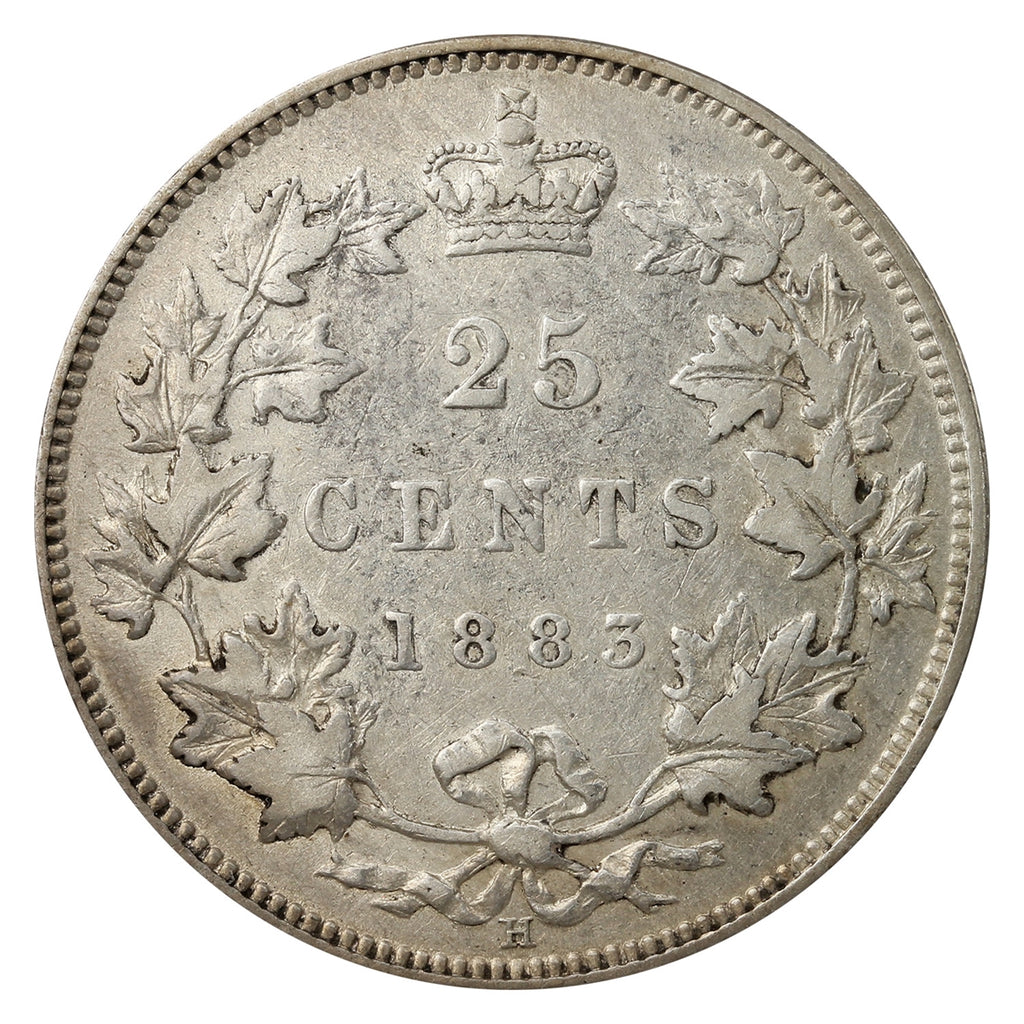 1883H Canada 25-cents VF-EF (VF30) $