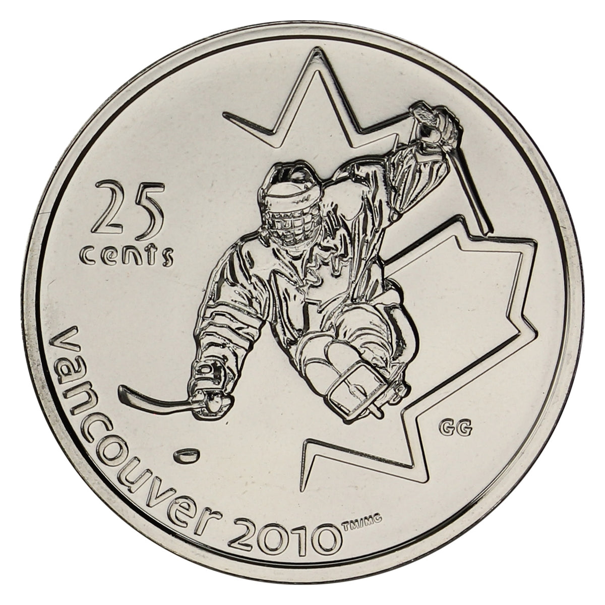 2009 Sledge Hockey Canada 25-cents Proof Like