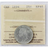 1894 Canada 25-cents ICCS Certified EF40