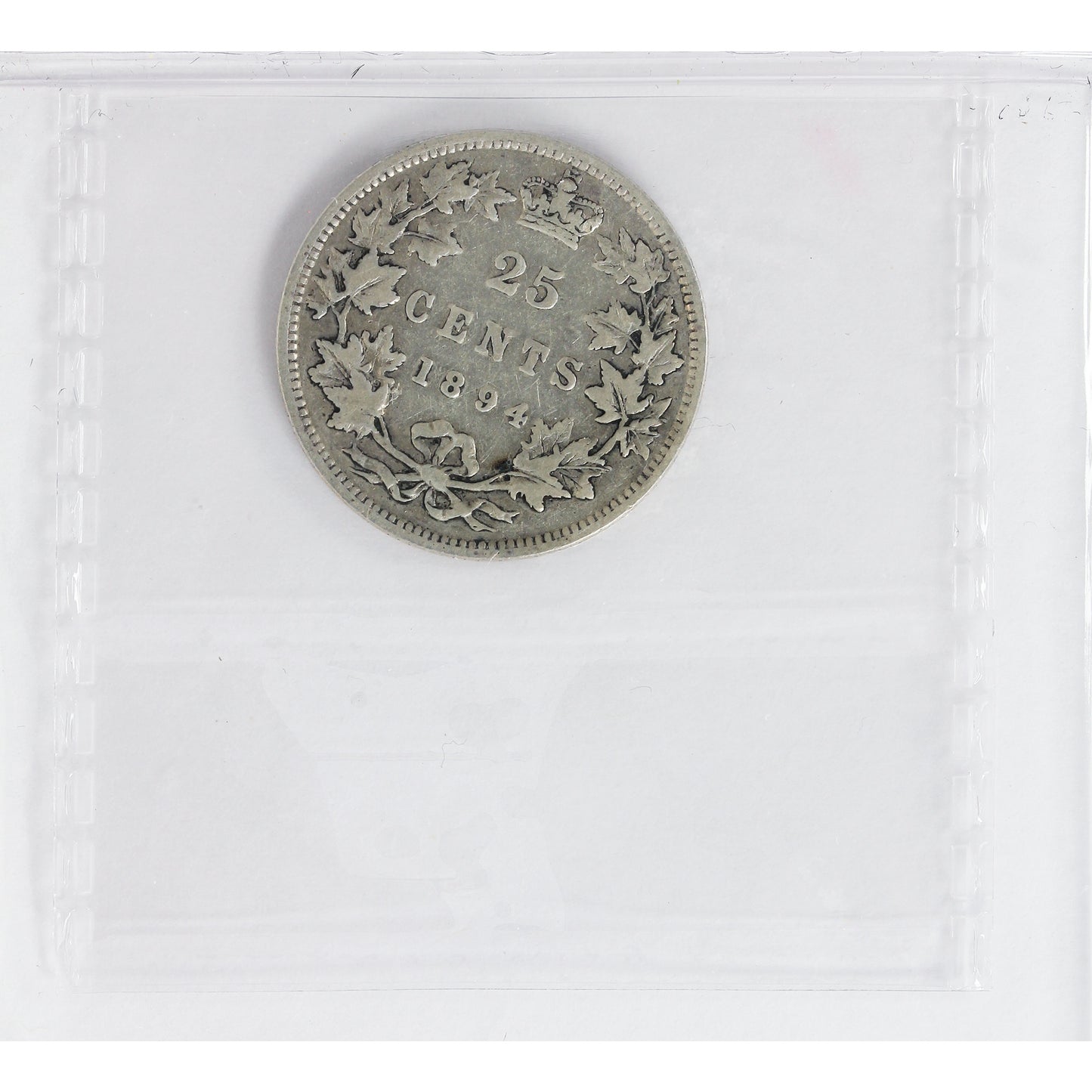 1894 Canada 25-cents ICCS Certified VG10