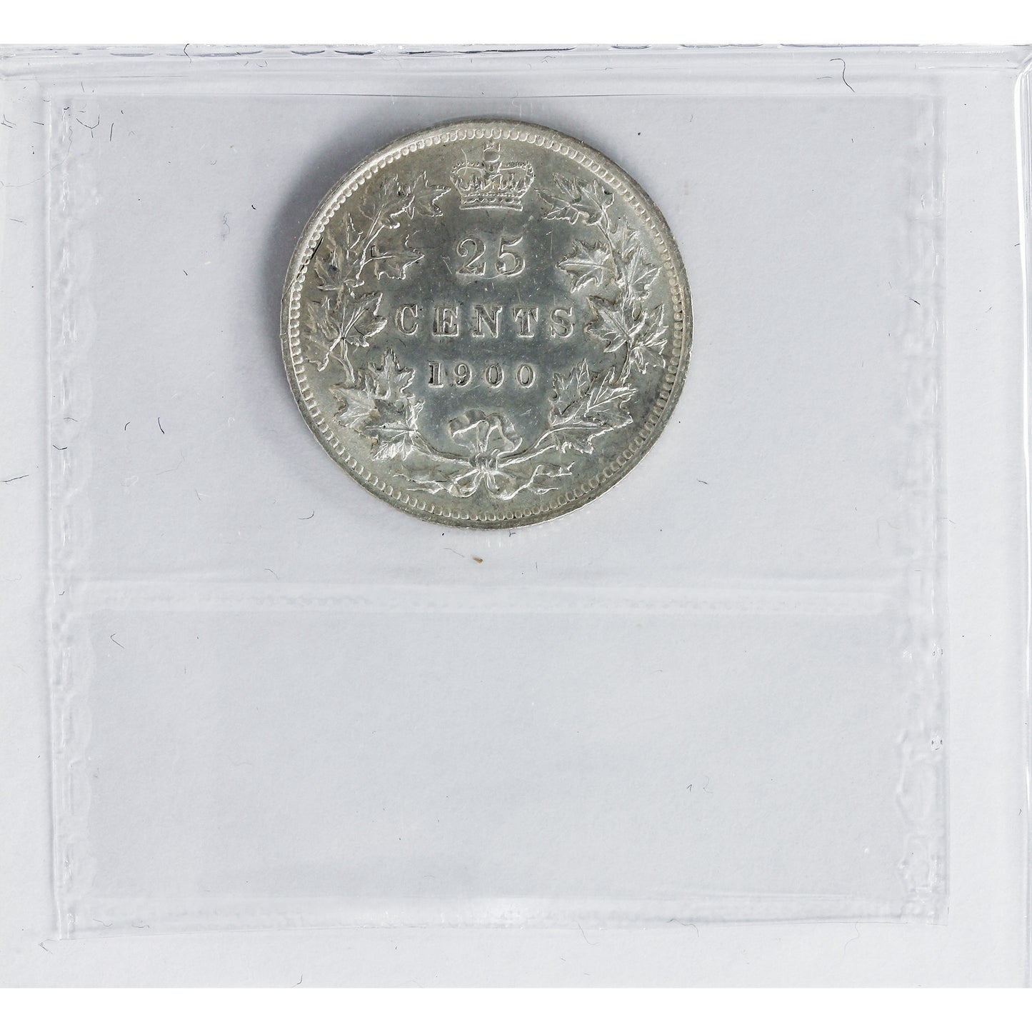 1900 Canada 25-cents ICCS Certified AU-55