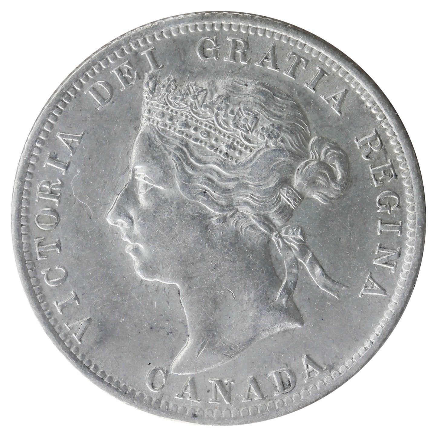 1900 Canada 25-cents ICCS Certified AU-55
