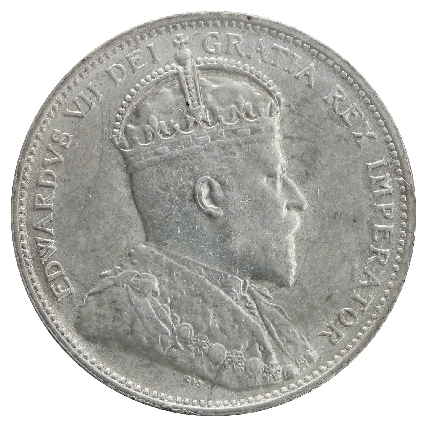 1910 Canada 25-cents ICCS Certified AU-55