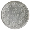1910 Canada 25-cents ICCS Certified AU-55