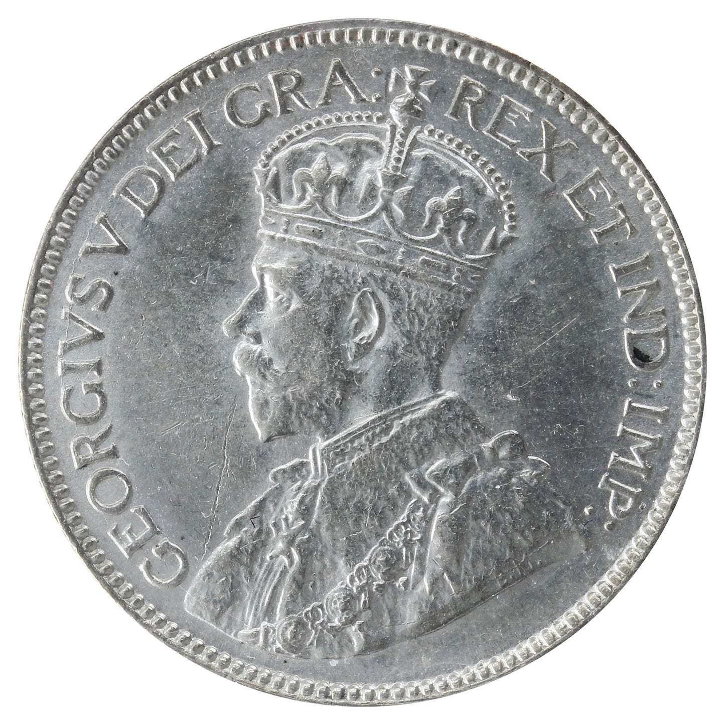 1912 Canada 25-cents ICCS Certified AU50