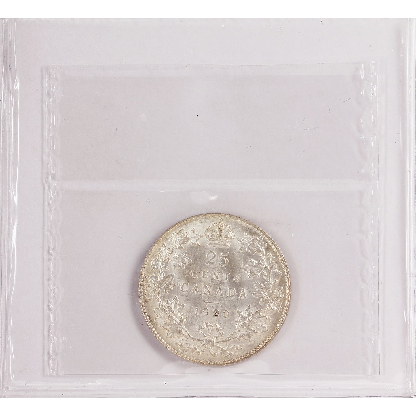 1920 Canada 25-cents Prestige Certified MS-62 (100-1041)