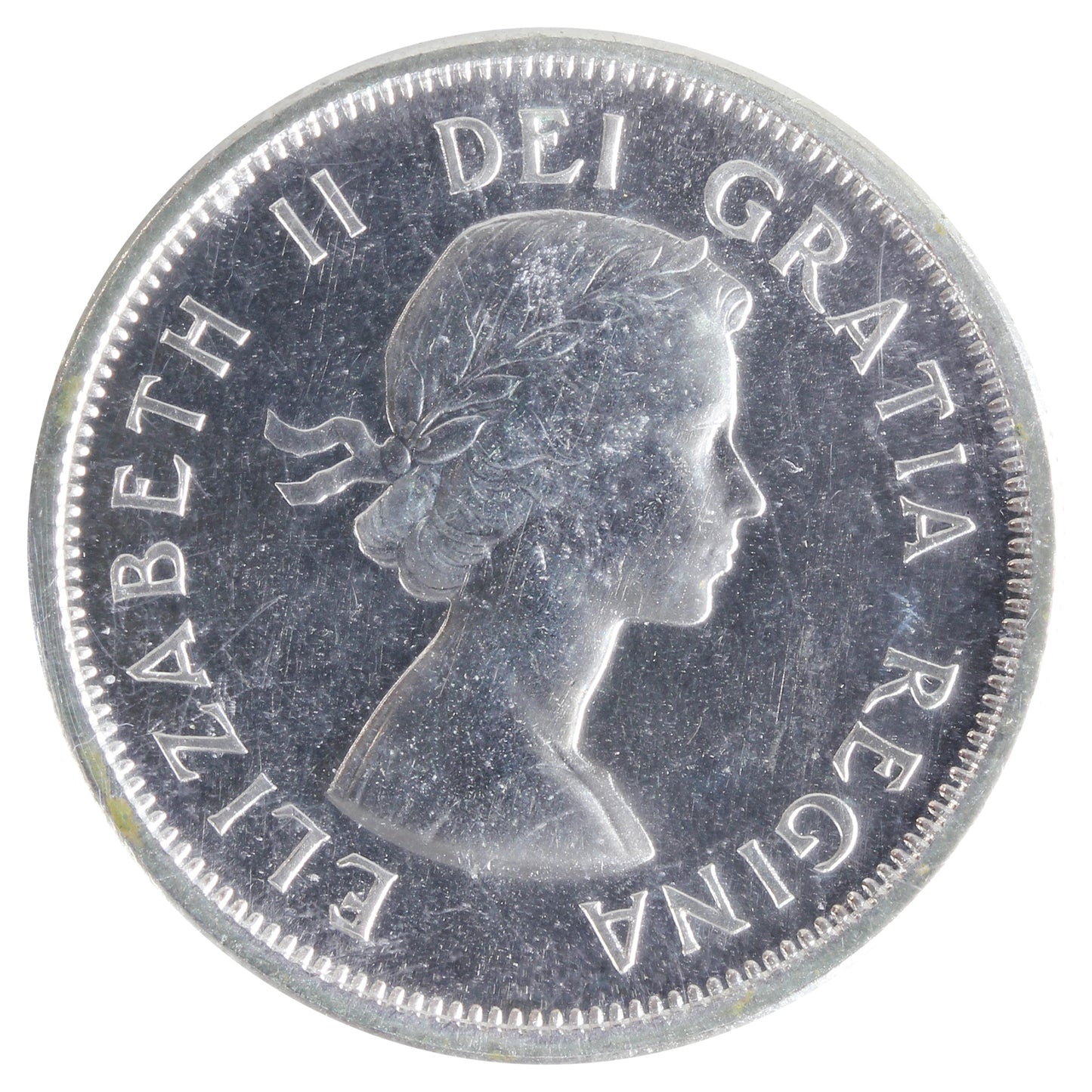 1958 Canada 25-cents ICCS Certified PL65