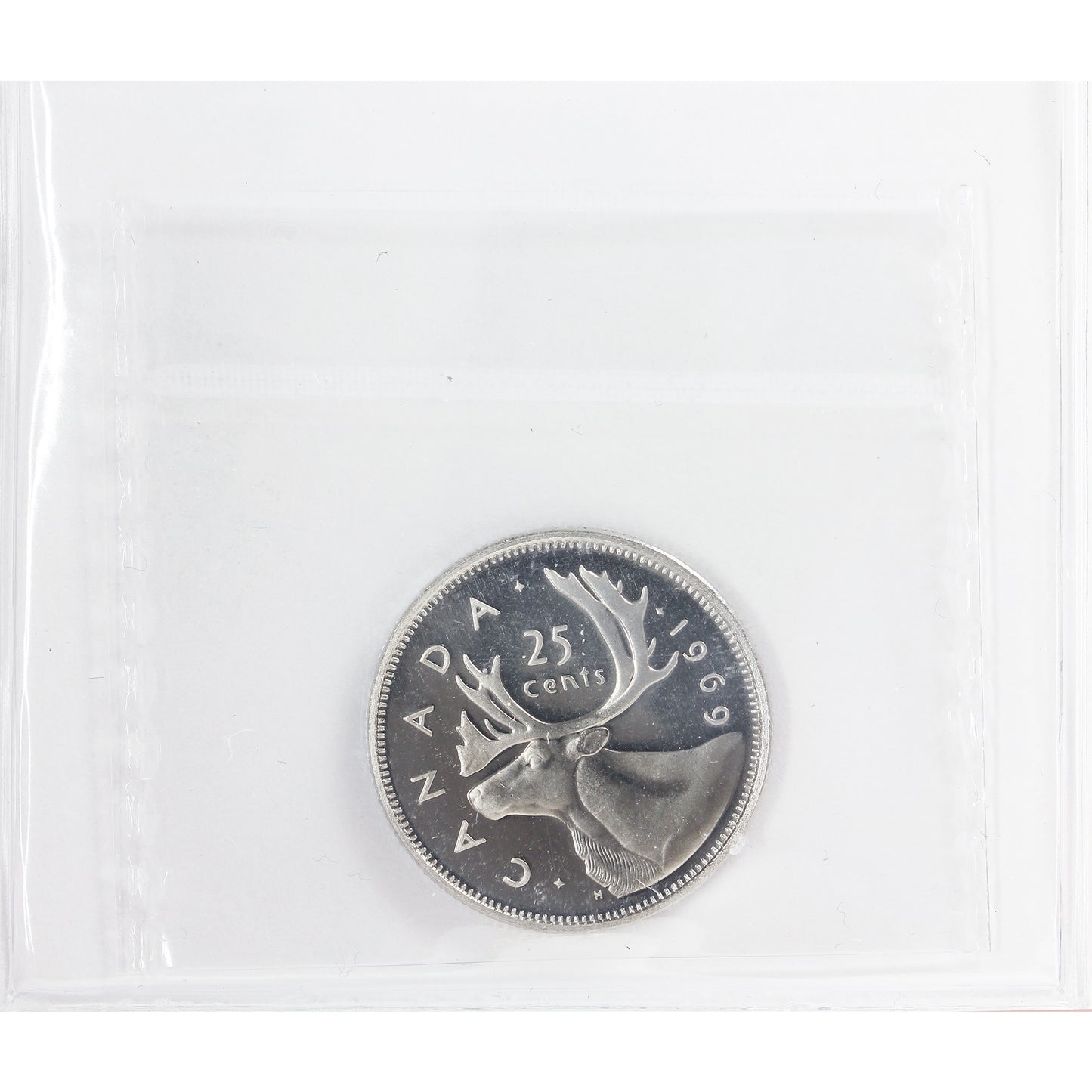 1969 Canada 25-cents ICCS Certified PL66 Ultra Heavy Cameo