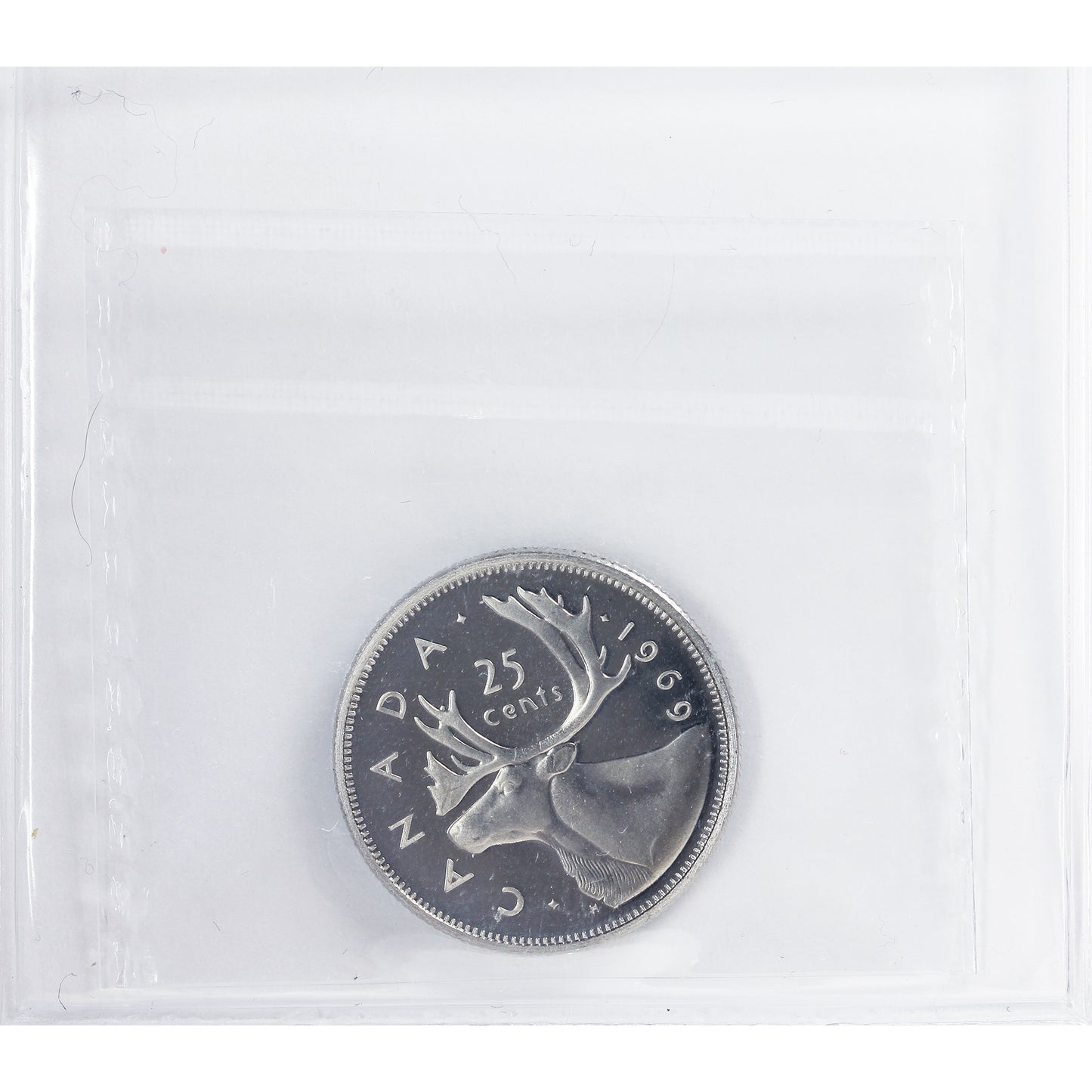 1969 Canada 25-cents ICCS Certified PL65 Ultra Heavy Cameo