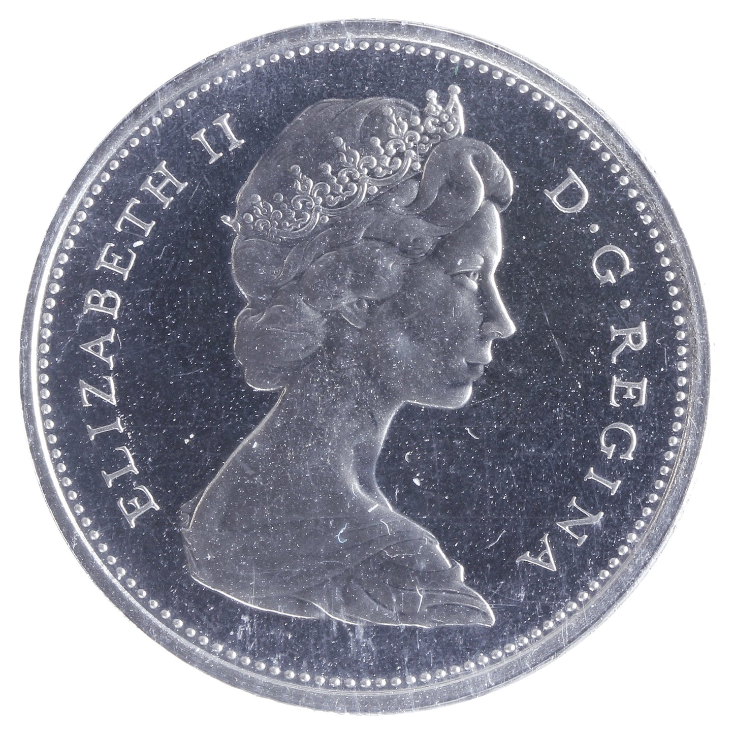 1969 Canada 25-cents ICCS Certified PL65 Ultra Heavy Cameo